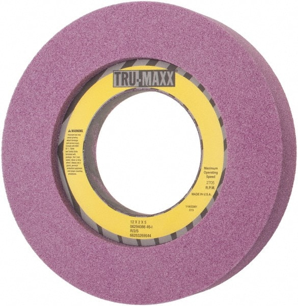 TRU-MAXX 12 Diam x 5 Hole x 2 Thick, I Hardness, 46 Grit Surface Grinding Wheel