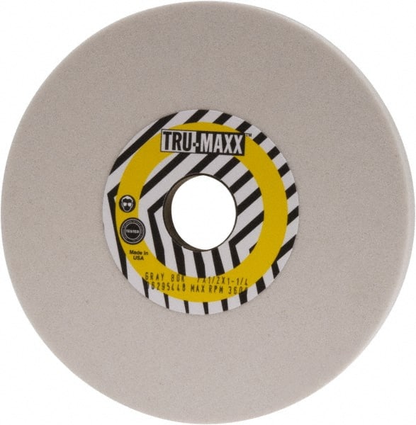 TRU-MAXX 7 Diam x 11/4 Hole x 1/2 Thick, K Hardness, 80 Grit Surface Grinding Wheel
