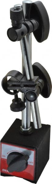 MSC INDUSTRIAL 130 Lb Magnetic Force, Fine Adjustment Indicator Positioner & Holder with Base