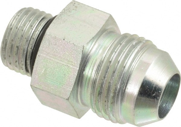 EATON 1/2 Tube OD x 3/8 ORB 37&deg; Steel Flared Tube Straight Thread Connector