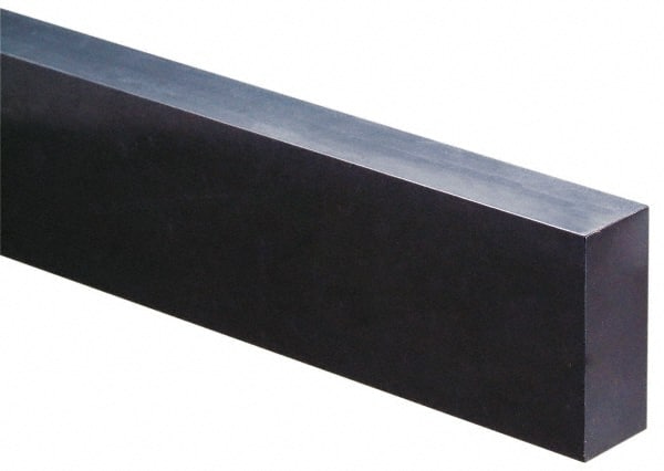 MSC 4 x 11/2 x 1/2 Black Acetal Rectangular Bar
