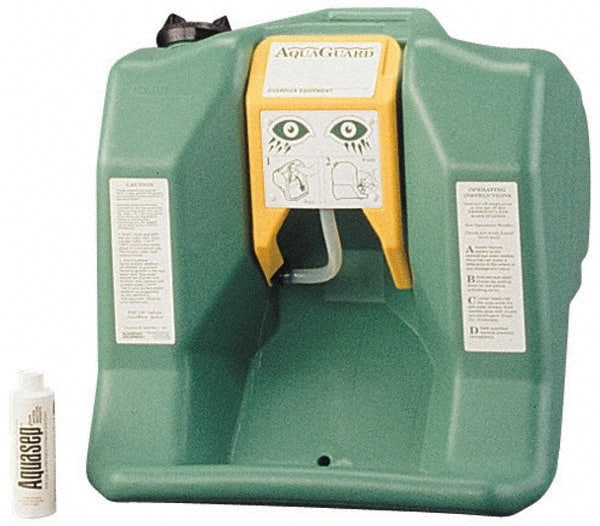 GUARDIAN Portable Eye Wash Stations; Type: Gravity Fed ; Capacity (Gal.): 16.00 ; Flow Rate (GPM): 0.70 ; Duration of Flow (Minutes): 15 ; Mount: Portable/Wall ; Uses: Water Preservative