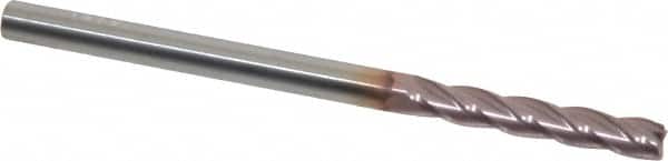 SGS 3/16 Diam, 11/8 Length of Cut, 3/16 Shank Diam, 3 OAL, 4 Flute Solid Carbide Square End Mill