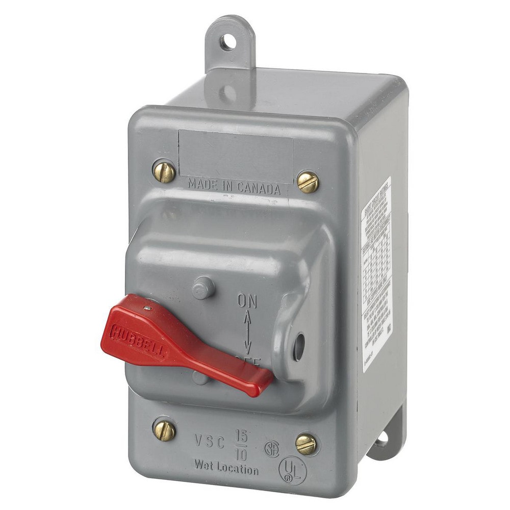 HUBBELL WIRING DEVICE-KELLEMS CircuitLock. NEMA 3/3R Enclosure Switch Disconnect, 2Pole, 30A