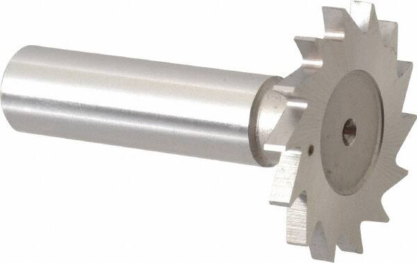 MSC 13/8 Diam x 1/8 Face Width, High Speed Steel, 18 Teeth, Shank Connection Woodruff Keyseat Cutter