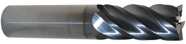PROMAX 7/16, 1 LOC, 7/16 Shank Diam, 23/4 OAL, 5 Flute, Solid Carbide Square End Mill