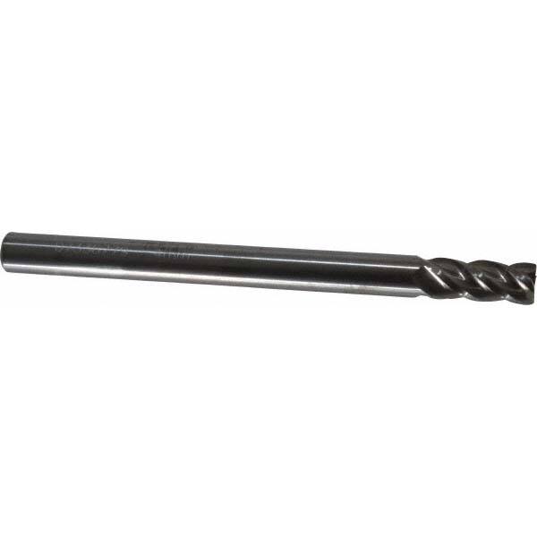 ACCUPRO 4mm, 8mm LOC, 4mm Shank Diam, 50mm OAL, 4 Flute, Solid Carbide Square End Mill