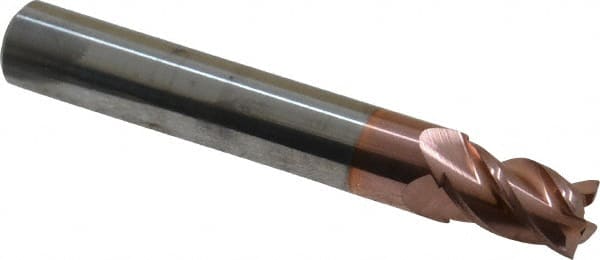 ACCUPRO 9mm, 14mm LOC, 10mm Shank Diam, 23/4 OAL, 4 Flute, Solid Carbide Square End Mill