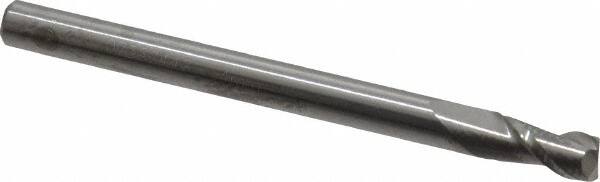 ACCUPRO 4mm, 8mm LOC, 4mm Shank Diam, 50mm OAL, 2 Flute, Solid Carbide Square End Mill
