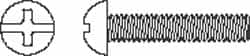 MSC INDUSTRIAL #1032 UNF, 3 Length Under Head Slotted/Phillips Drive Machine Screw
