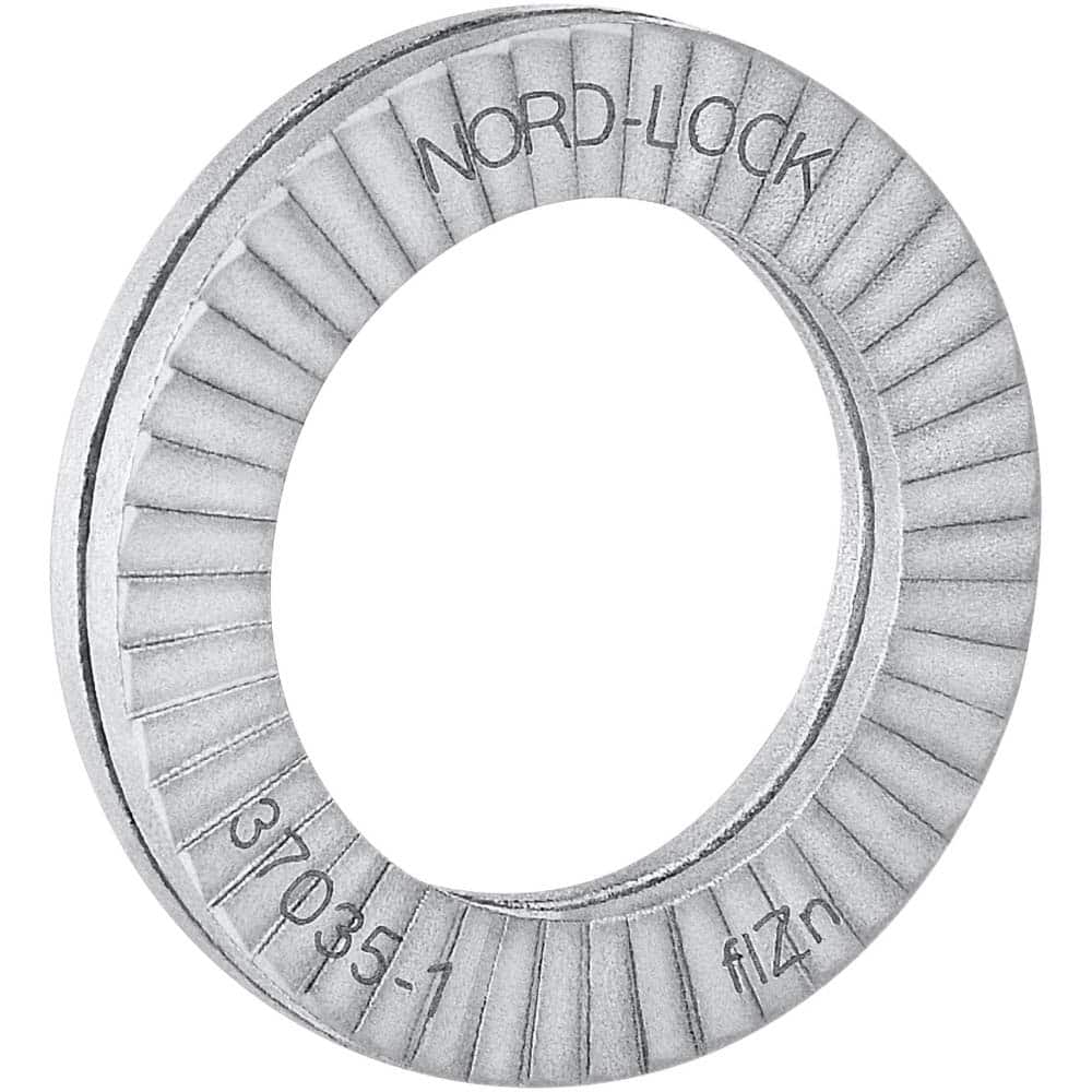 NORD-LOCK 1/4 Screw, 0.454 OD Steel Wedge Lock Washer