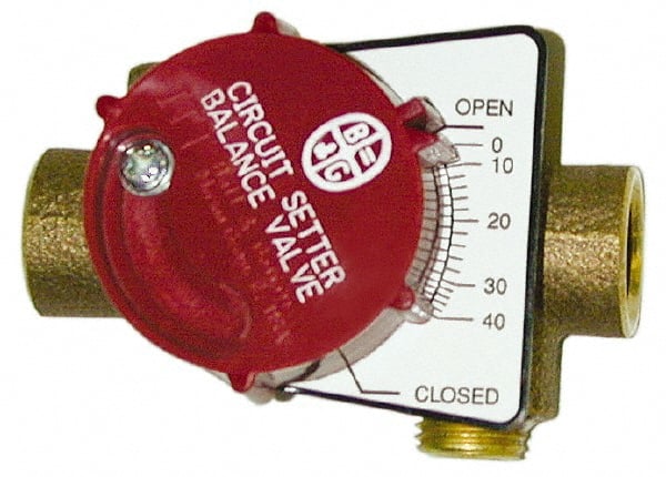 BELL & GOSSETT 1 Pipe, Solder End Connections, Inline Calibrated Balance Valve