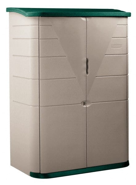 RUBBERMAID 2 Ft. 6 Inches Wide x 6 Ft. High x 2 Ft. 1 Inch Deep Plastic Vertical Storage Shed