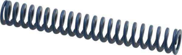 ASSOCIATED SPRING RAYMOND 3/8 Hole Diam, 3/16 Rod Diam, 21/2 Free Length, Blue Die Spring
