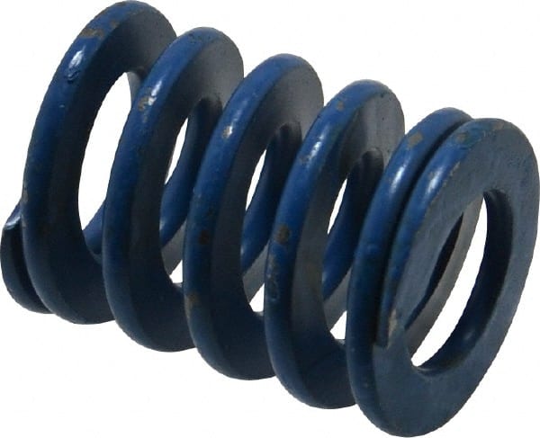 ASSOCIATED SPRING RAYMOND 1 Hole Diam, 1/2 Rod Diam, 11/4 Free Length, Blue Die Spring