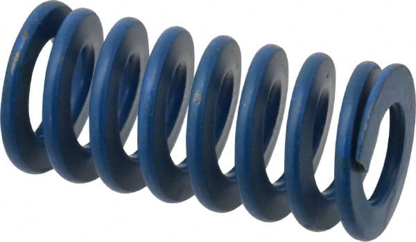 ASSOCIATED SPRING RAYMOND 1 Hole Diam, 1/2 Rod Diam, 2 Free Length, Blue Die Spring