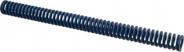 ASSOCIATED SPRING RAYMOND 1 Hole Diam, 1/2 Rod Diam, 12 Free Length, Blue Die Spring