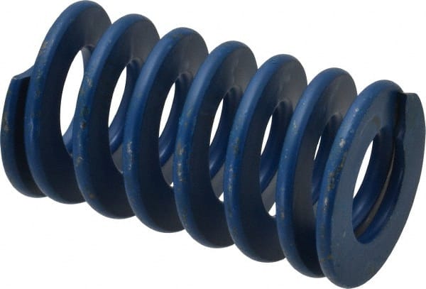 ASSOCIATED SPRING RAYMOND 11/2 Hole Diam, 3/4 Rod Diam, 21/2 Free Length, Blue Die Spring