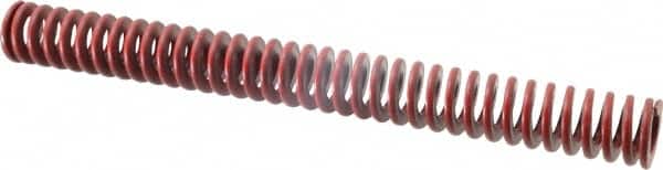 ASSOCIATED SPRING RAYMOND 11/4 Hole Diam, 5/8 Rod Diam, 12 Free Length, Red Die Spring