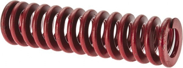 ASSOCIATED SPRING RAYMOND 11/2 Hole Diam, 3/4 Rod Diam, 51/2 Free Length, Red Die Spring