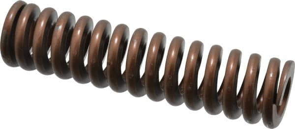ASSOCIATED SPRING RAYMOND 11/4 Hole Diam, 5/8 Rod Diam, 5 Free Length, Gold Die Spring