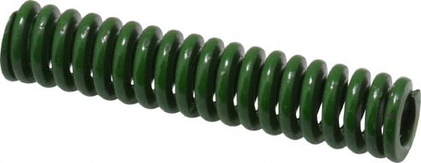 ASSOCIATED SPRING RAYMOND 3/8 Hole Diam, 3/16 Rod Diam, 13/4 Free Length, Green Die Spring