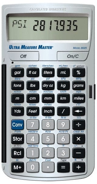 CALCULATED INDUSTRIES 11Digit LCD (7 Normal & 4 Fractions) 400 Function Handheld Calculator