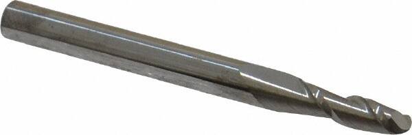 ACCUPRO 5/32 Diam, 1/2 LOC, 2 Flute Solid Carbide Ball End Mill