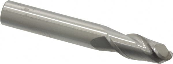 ACCUPRO 3/8 Diam, 7/8 LOC, 2 Flute Solid Carbide Ball End Mill