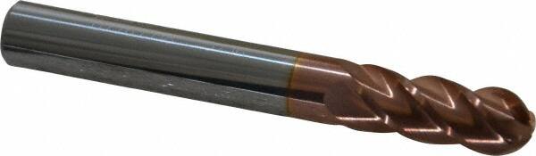 ACCUPRO 5/16 Diam, 3/4 LOC, 4 Flute Solid Carbide Ball End Mill