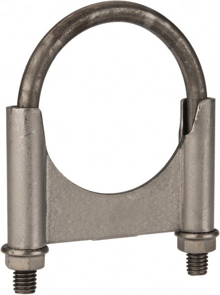 MSC 3/816 UNC, Round U Bolt Clamp with Clamping/Guillotine Mount for 21/2 Pipe