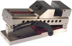 SUBURBAN TOOL 4 Jaw Width x 17/16 Jaw Height, 7 Jaw Capacity, Steel, Sine Vise