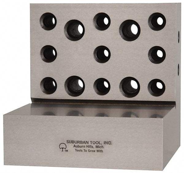 SUBURBAN TOOL 4 Wide x 4 Deep x 4 High Steel PrecisionGround Angle Plate