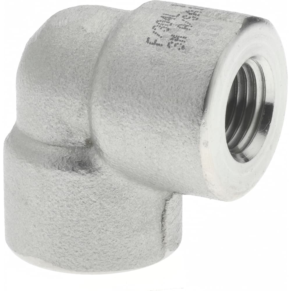 MSC INDUSTRIAL 1/4 316/316L Stainless Steel Pipe 90&deg; Elbow