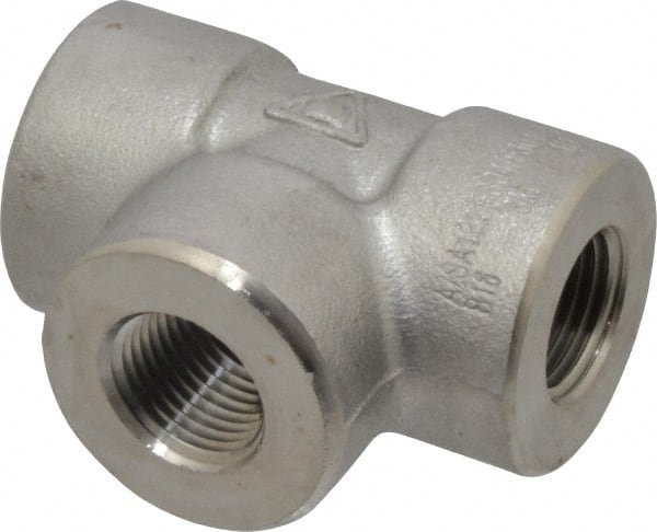 MSC INDUSTRIAL 1/2 304/304L Stainless Steel Pipe Tee