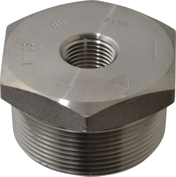 MERIT BRASS 2 x 1/2 304/304L Stainless Steel Pipe Hex Bushing