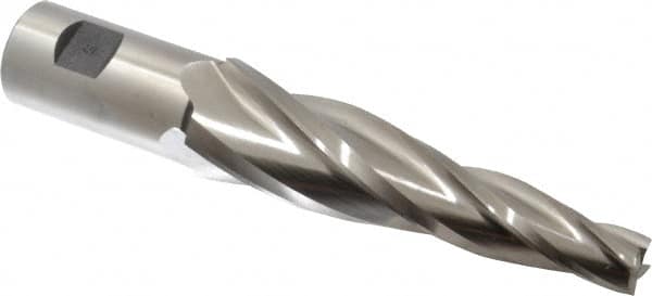 MSC 5&deg; 5/8 Small End Diam, 5 LOC, 4 Flute High Speed Steel Tapered Square End Mill