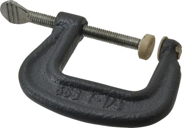 HARGRAVE LightDuty 11/4 Max Opening, 13/16 Throat Depth, Ductile Iron Standard CClamp