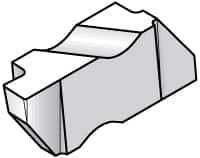 KENNAMETAL 3097NG Grade K68, 2.46mm Cutting Width Carbide Grooving Insert