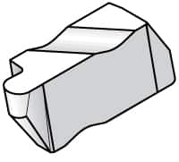 KENNAMETAL 3031NR Grade K313, 1.58mm Cutting Width Carbide Grooving Insert