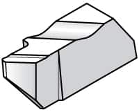 KENNAMETAL 2002NPD K Grade KC730, 3.68mm Cutting Width Carbide Grooving Insert