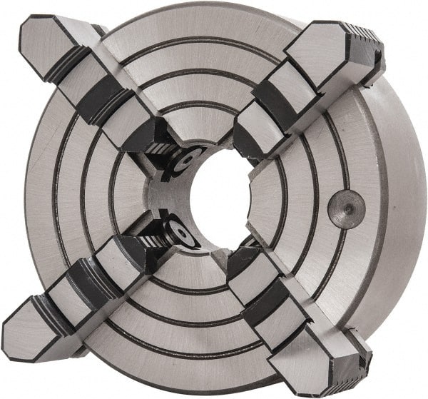 MSC INDUSTRIAL 4 Jaws, 8 Diam, Independent Manual Lathe Chuck