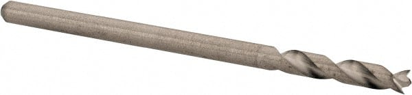 M.A. FORD. #40, 1/2 Flute Length, Uncoated, Solid Carbide Brad Point Drill Bit