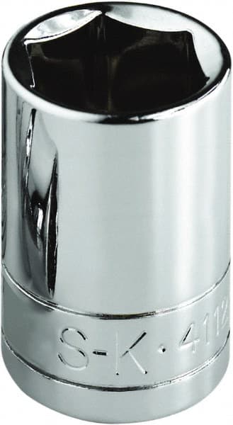 SK 7/16, 1/4 Drive, Standard Hand Socket