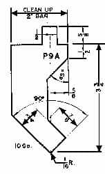 MSC 3 Ft. Punch Length, Press Brake Punch