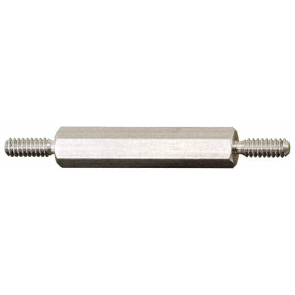 ELECTRO HARDWARE #832, 1/8 OAL, 3/8 Across Flats, Stainless Steel Male/Male Hex Circuit Board Standoff