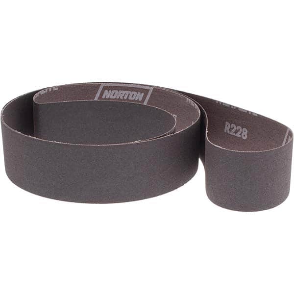 NORTON 2 Wide x 72 OAL, 120 Grit, Aluminum Oxide Abrasive Belt
