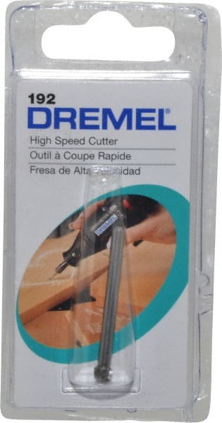 DREMEL 3/16 Cut Diam, 1/8 Shank Diam, High Speed Steel Single Cut Ball Burr