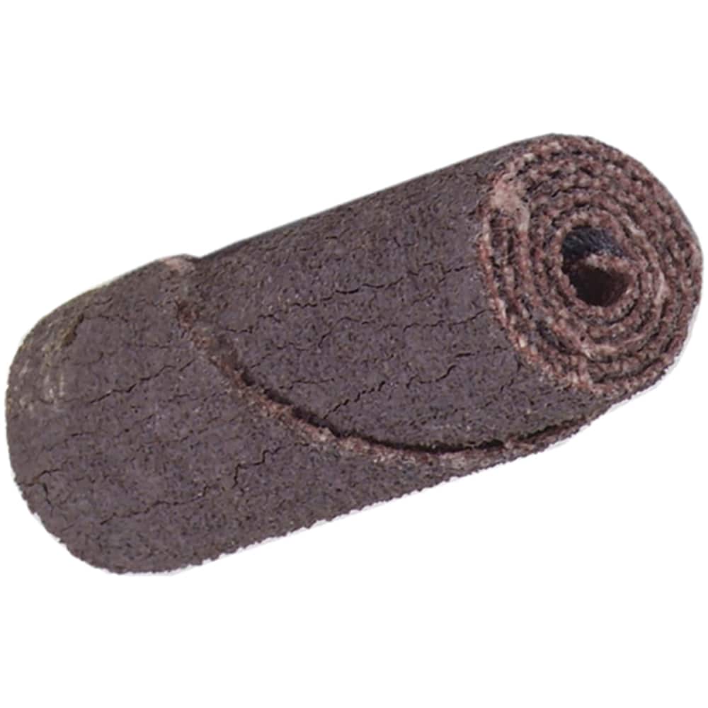 MERIT ABRASIVES 5/8 Max Roll Diam x 2 OAL, 80 Grit Aluminum Oxide Straight Cartridge Roll