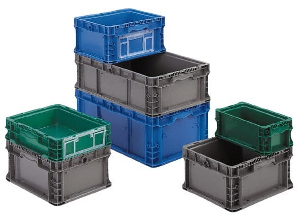 ORBIS 40 Lb Load Capacity Blue Polyethylene Tote Container